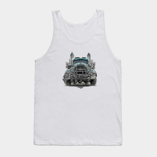 Truck Trucking Road Farmer Agriculture Vintage Tank Top